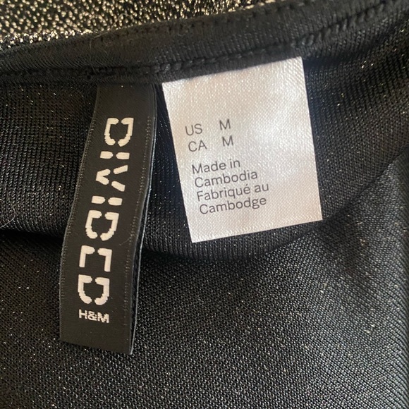 NWOT H&M Divided shimmery backless top, Sz Medium - Picture 4 of 5